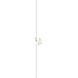 Z-Bar LED 4 inch Matte white Wall Sconce Wall Light, Center Mount